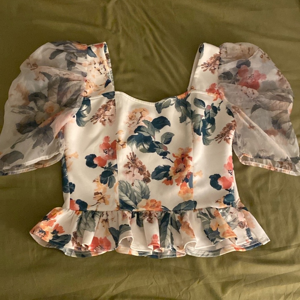 Dressy peplum top